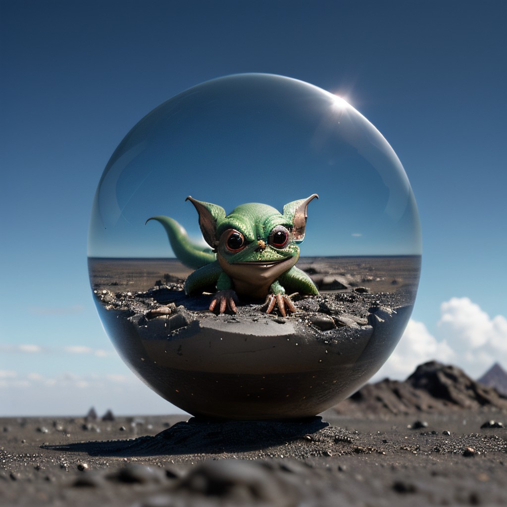 00083-2583310003-masterpiece, best quality, intricate photo, glass sphere with highly detailed gremlin in the wasteland, Background blue cloudy s.jpg